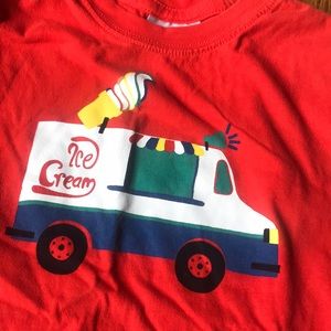 Hanna Andersson super soft, great condition Tshirt ice cream truck size 6-7